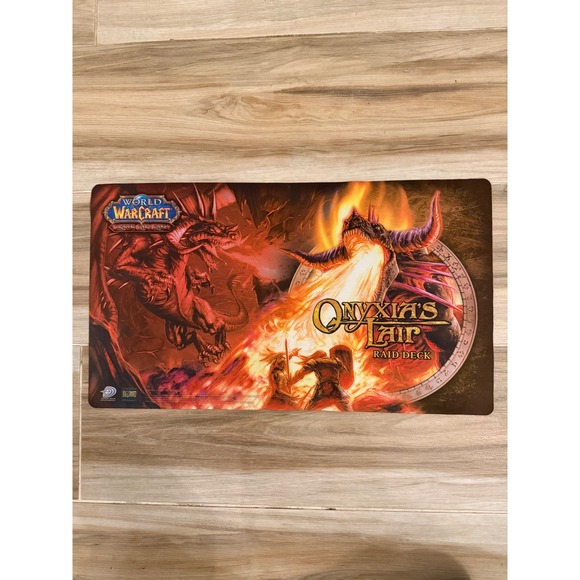 Upper Deck Entertainment Other - World of Warcraft TCG Onyxia's Lair Raid Deck Playmat 2007 Upper Deck Blizzard